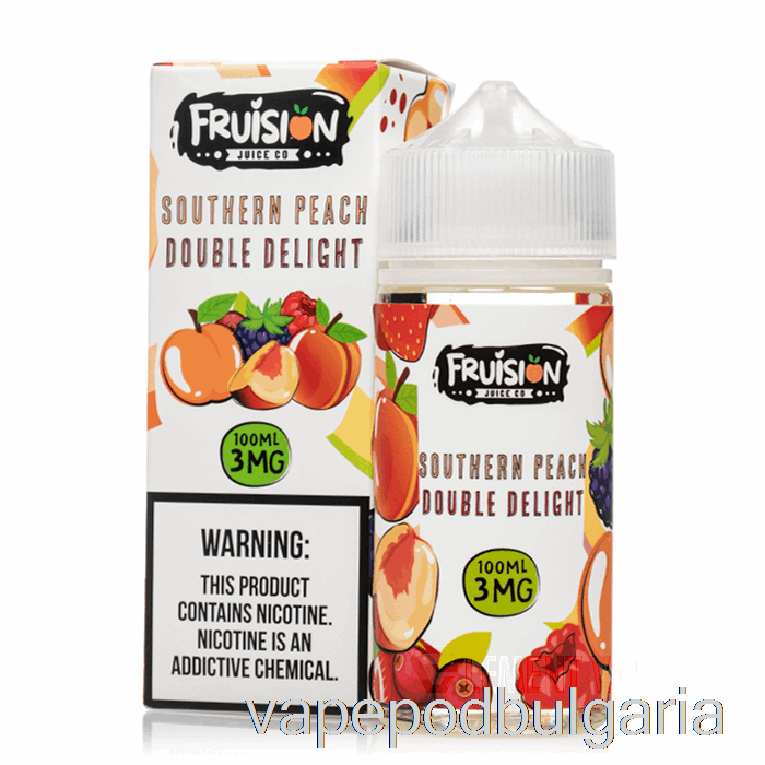 Vape Течности Southern Peach Double Delight - Fruision Juice Co - 100ml 3mg